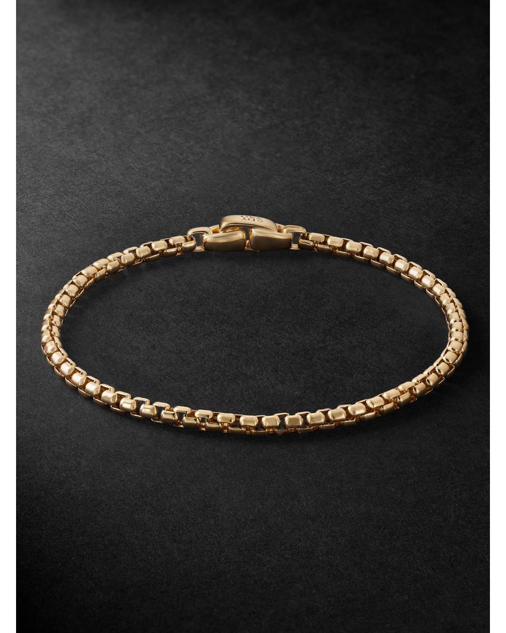 David Yurman Black 18-Karat Chain Bracelet for men