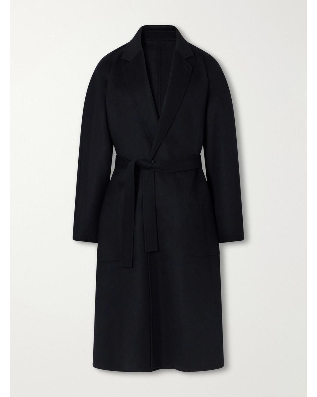 Ssstein Blue Reversible Belted Wool-Blend Coat for men