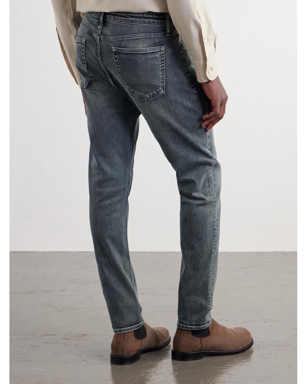 Rag & Bone Blue Fit 3 Authentic Slim-Fit Stretch-Denim Jeans for men