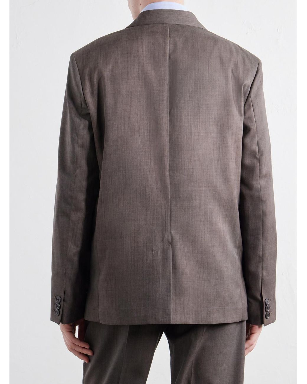Our Legacy Brown Virgin Wool-Blend Twill Suit Jacket for men