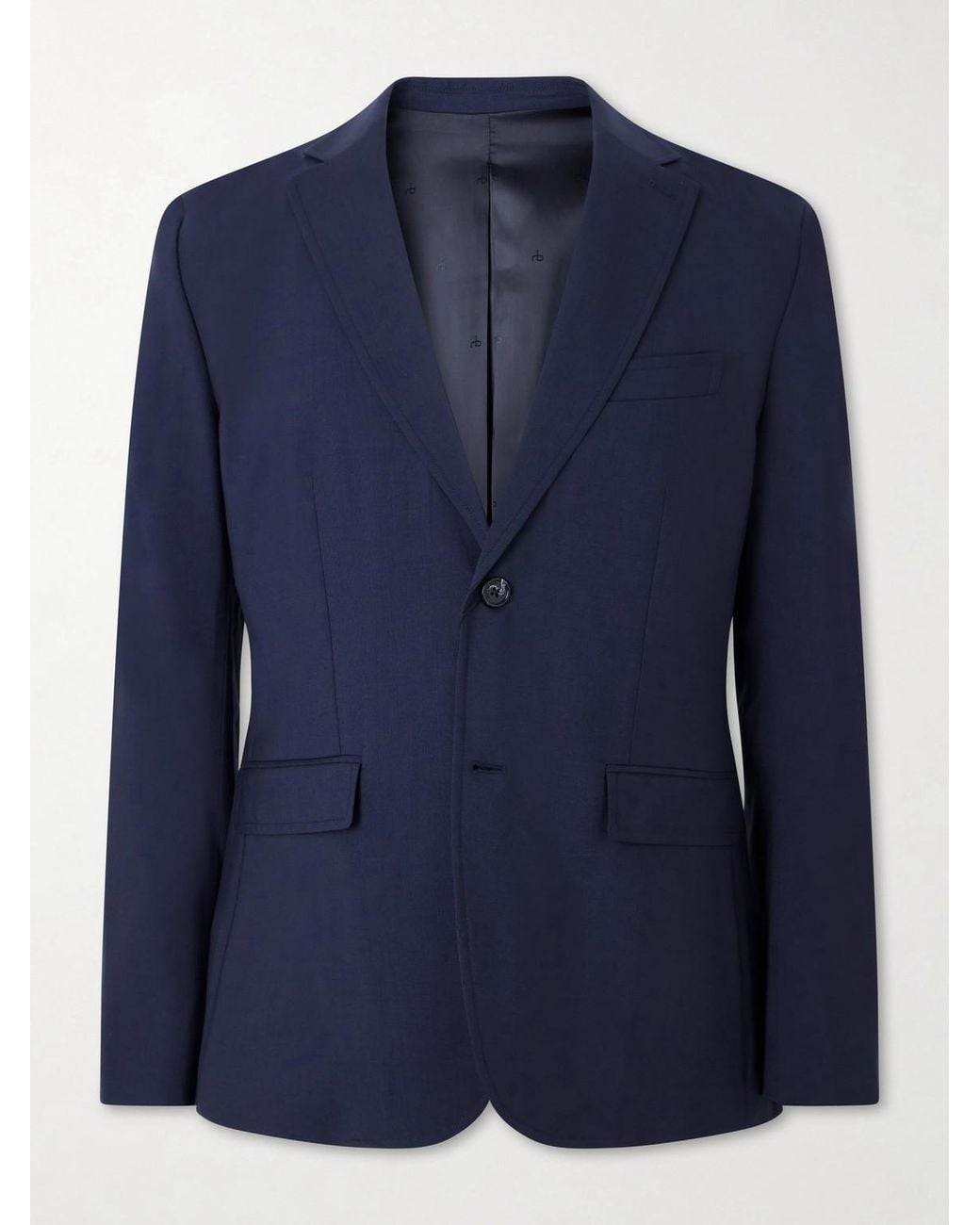 Rag & Bone Blue Skeleton Wool Suit Jacket for men