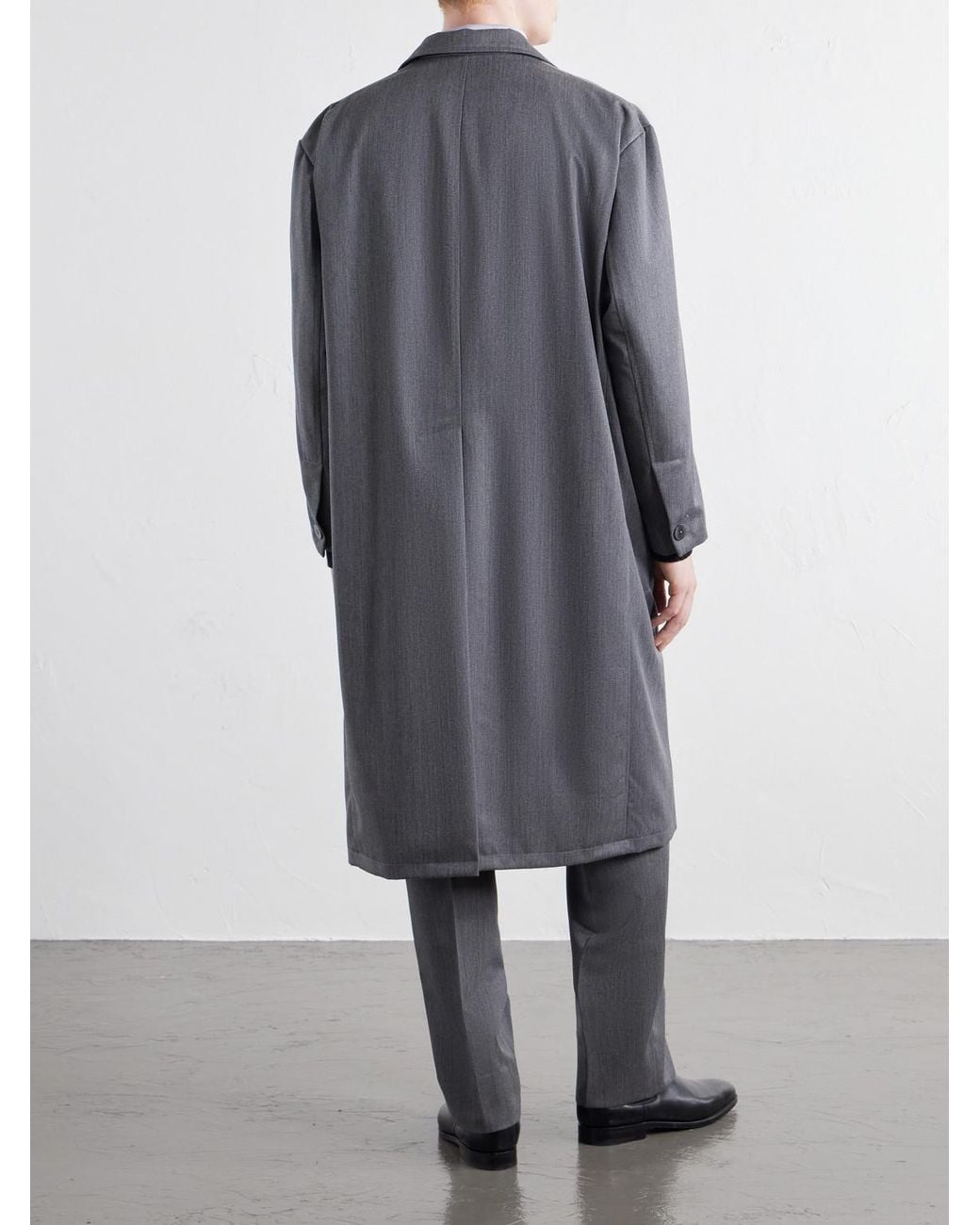 STÒFFA Gray Wool-twill Coat for men