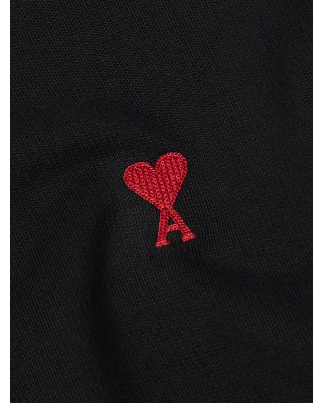 AMI Black Slim-Fit Logo-Embroidered Merino Wool Cardigan for men