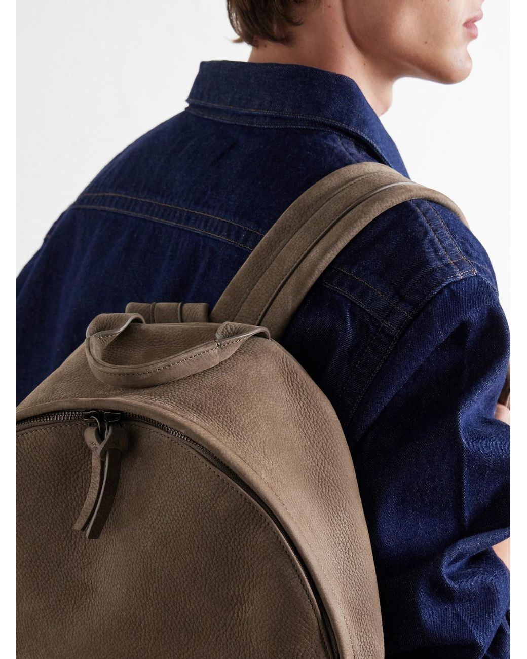 Officine Creative Natural Nubuck Backpack for men