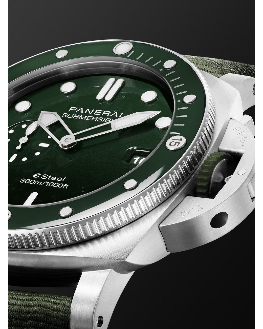 Panerai Black Submersible Quarantaquattro Automatic Esteel Watch, Ref. Pam01287 for men