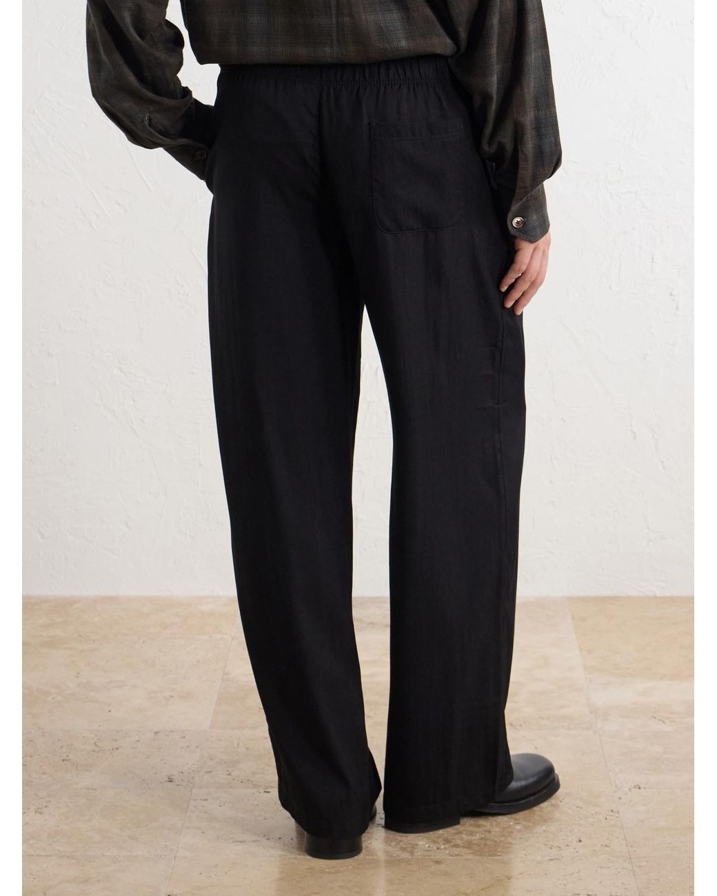 Our Legacy Blue Wide-Leg Pleated Tencel Lyocel-Blend Twill Trousers for men