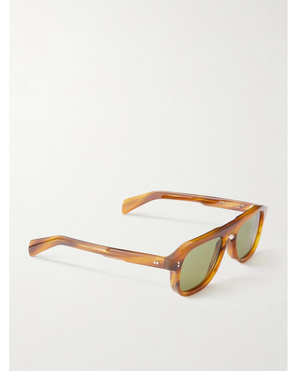 Cutler & Gross Brown Gr14 Aviator-Style Acetate Sunglasses for men