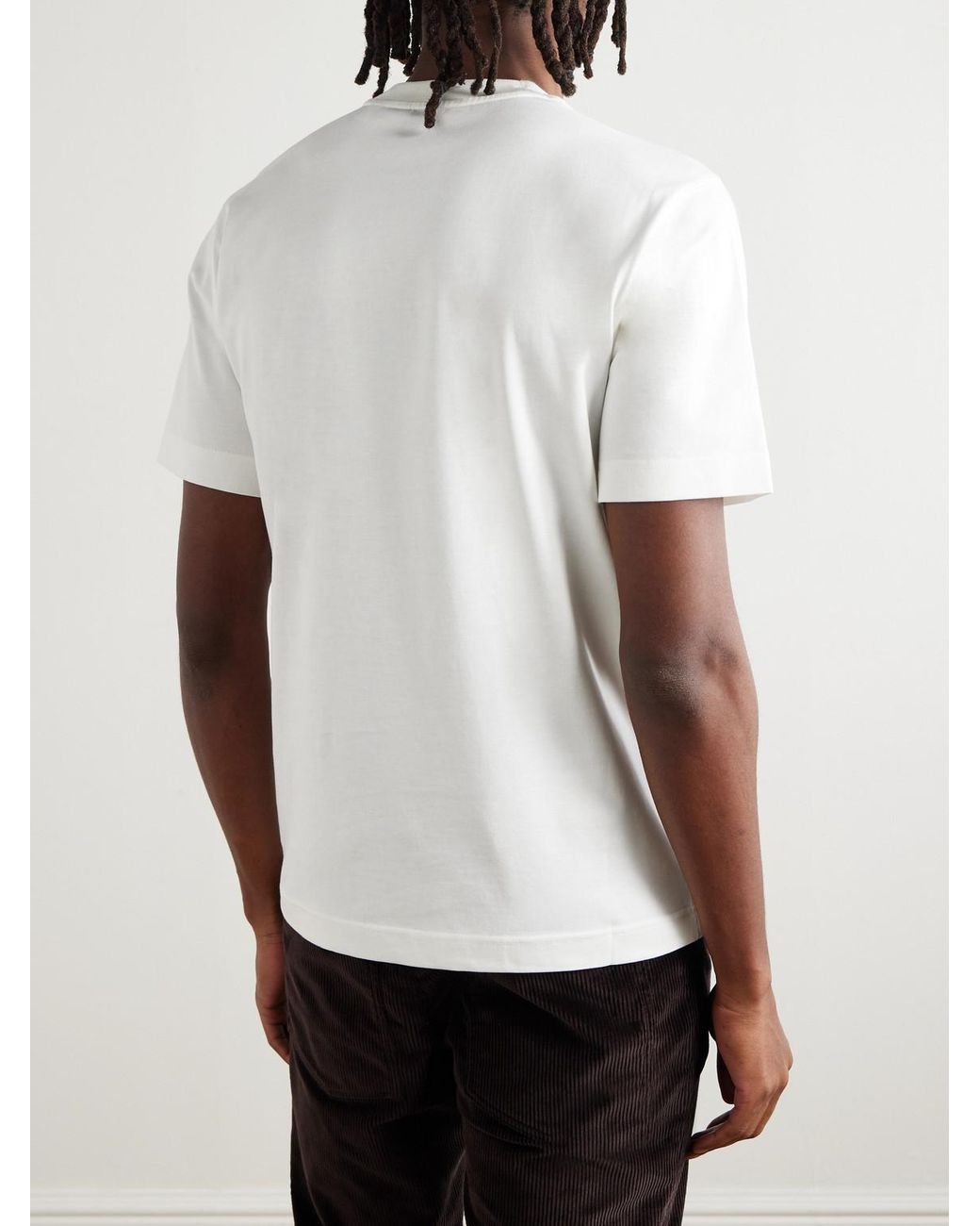 Burberry White T-Shirt "Seth" for men