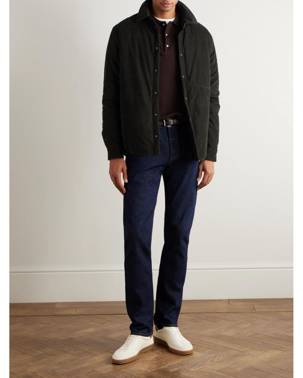 Sease Black Gate 2.0 Padded Cotton-Corduroy Overshirt for men