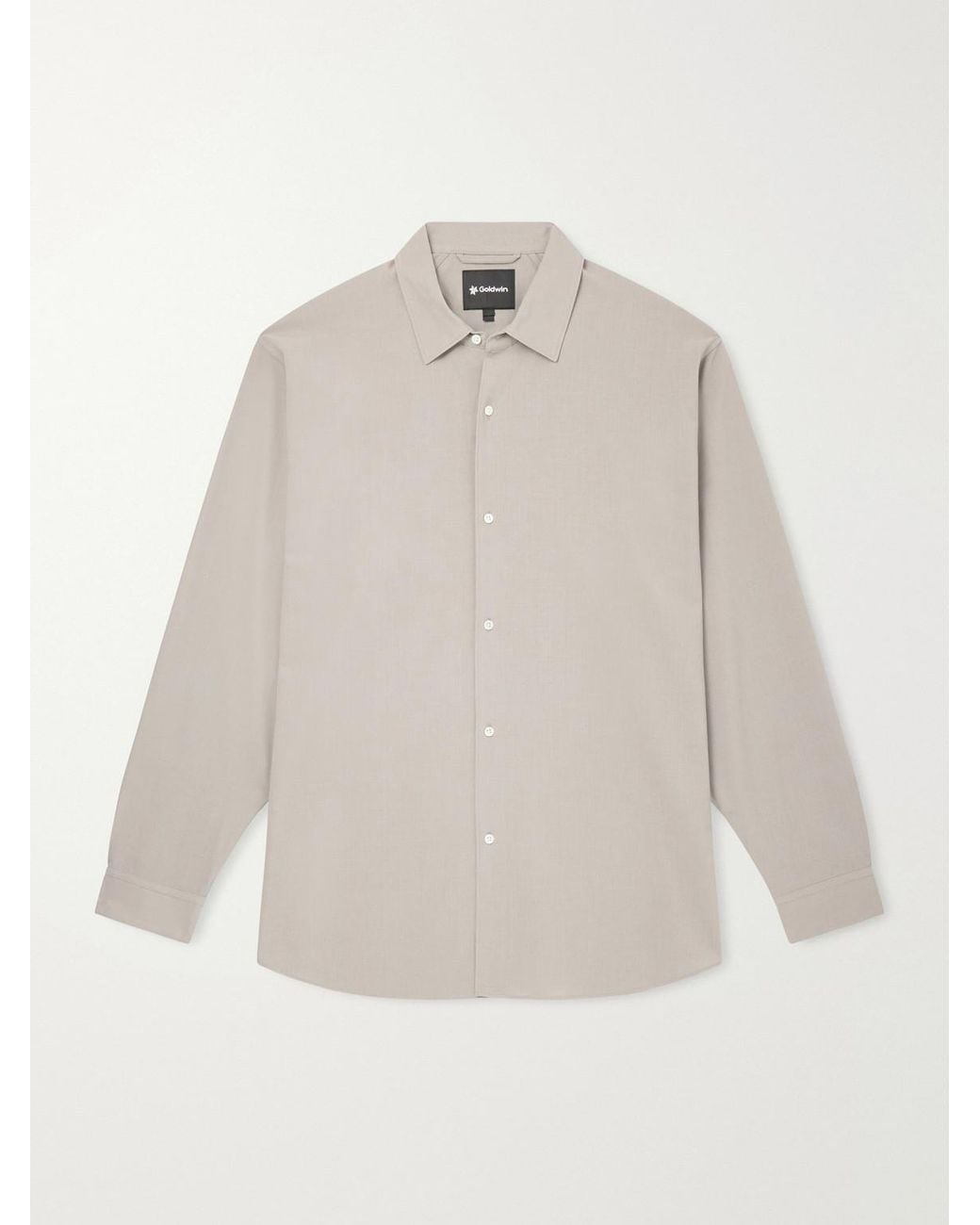 Goldwin White Wool-Fresco Shirt for men