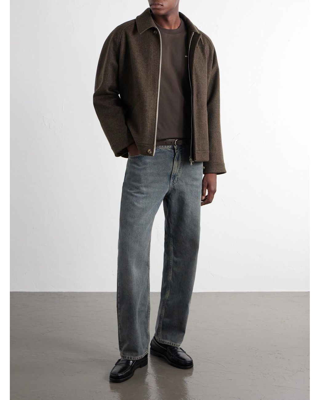 NN07 Brown Adam 3209 Logo-Embroidered Pima Cotton-Jersey T-Shirt for men