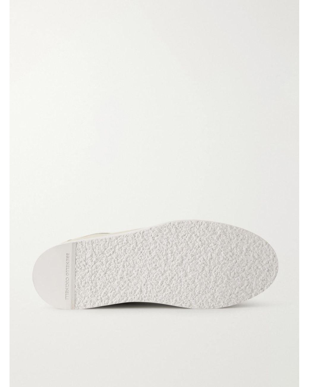 Brunello Cucinelli Natural Suede Sneakers for men
