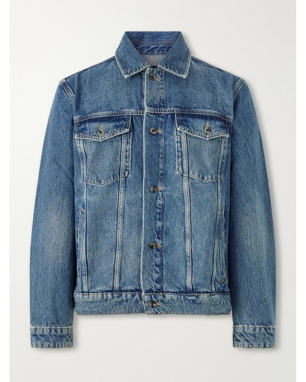 Rag & Bone Blue Denim Trucker Jacket for men