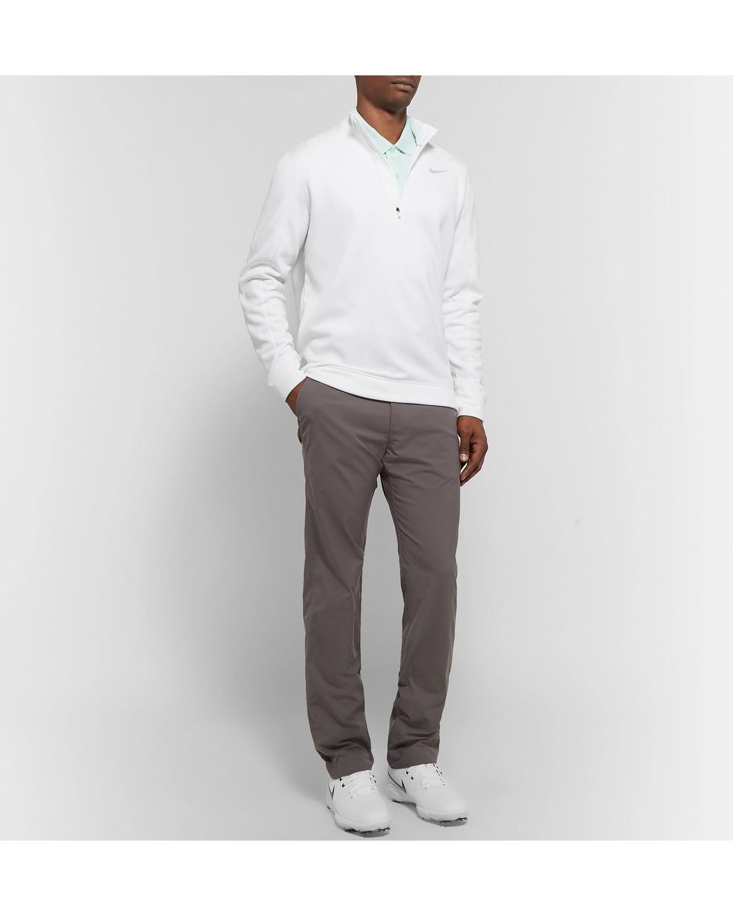 Nike Vapor Pro Full-grain Leather Golf Shoes in White for Men | Lyst  Australia
