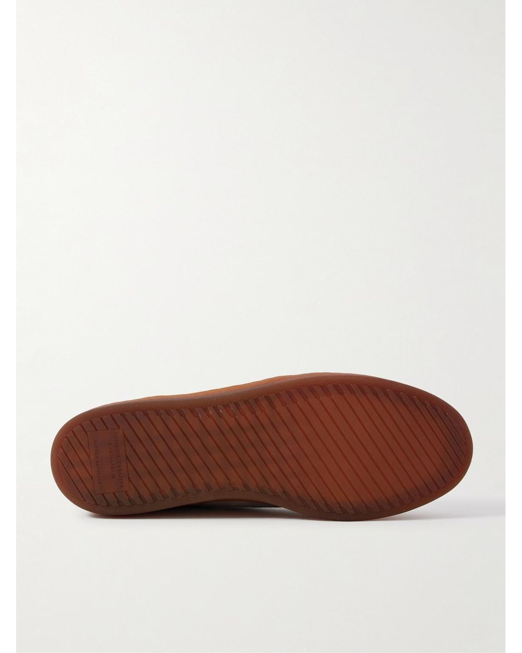 Officine Creative Brown Asset 001 Suede Sneakers for men