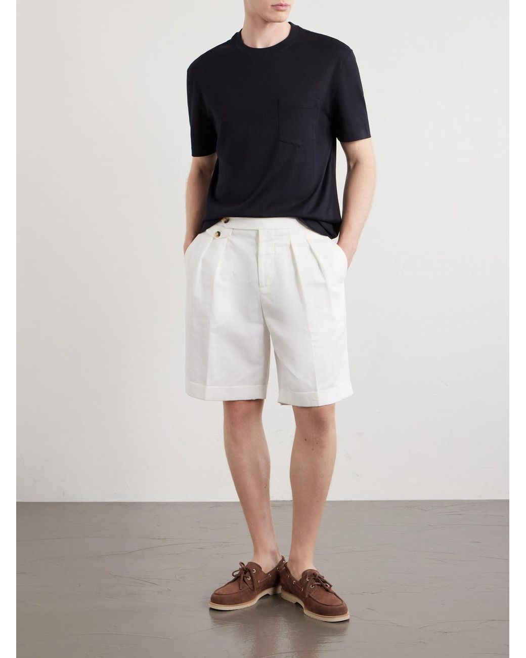 Brunello Cucinelli Blue Slim-Fit Cotton-Jersey T-Shirt for men