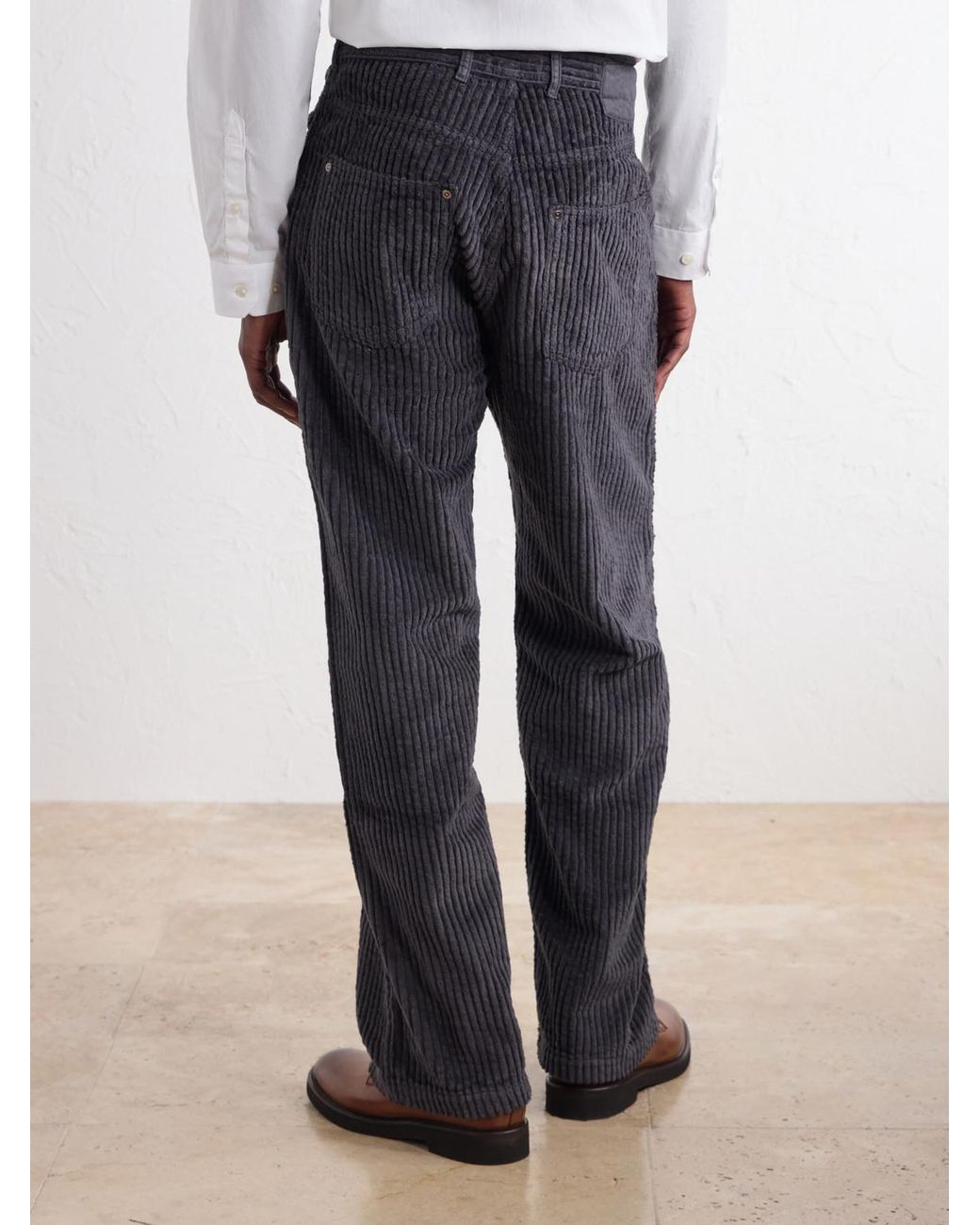 mfpen Blue Generation Straight-Leg Cotton-Corduroy Trousers for men
