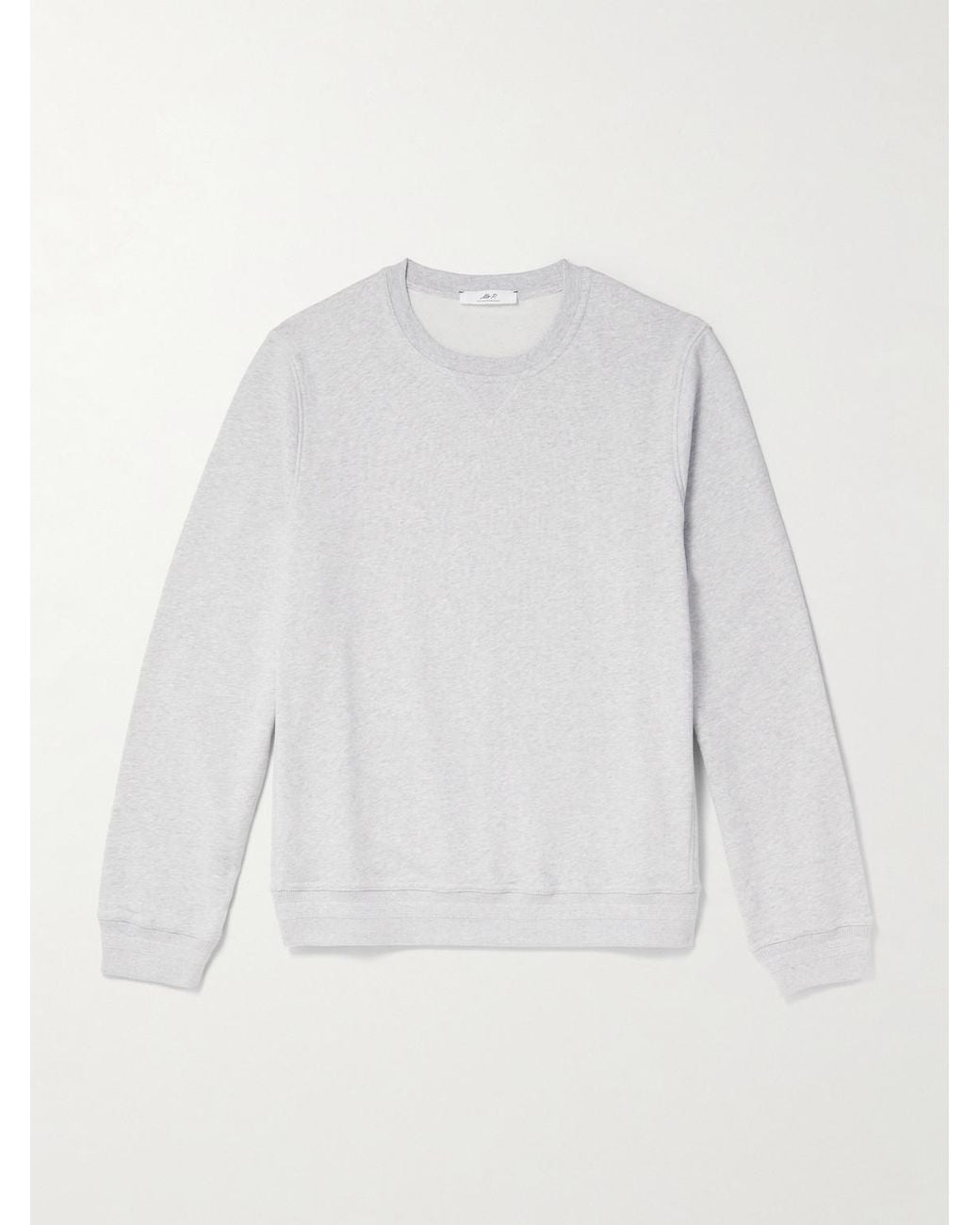 Mr P. White Cotton-jersey Sweatshirt for men