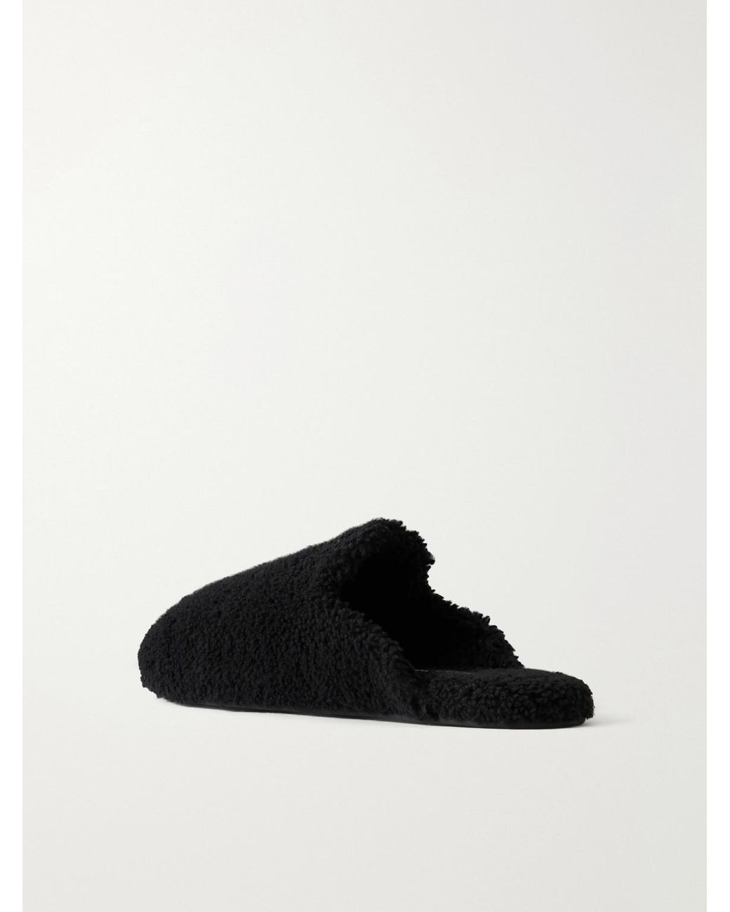Tekla Shearling Slippers in Black für Herren