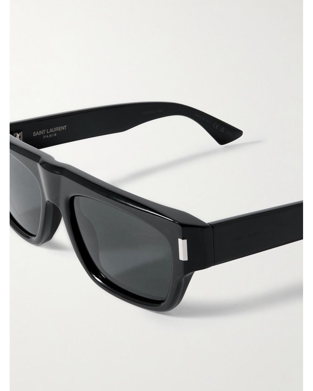 Saint Laurent D-Frame Recycled-Acetate Sunglasses in Black for Men