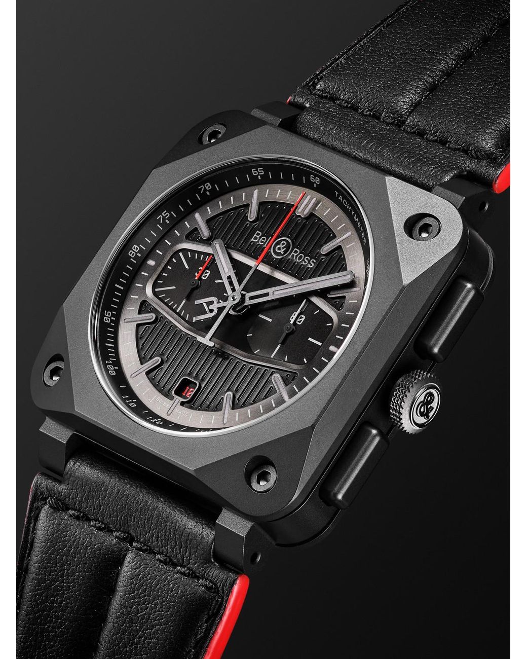 Bell & Ross Br 03-94 Blacktrack Limited Edition Automatic Chronograph Ceramic Watch, Ref. Br0394-Btr-Ce/Sca for men