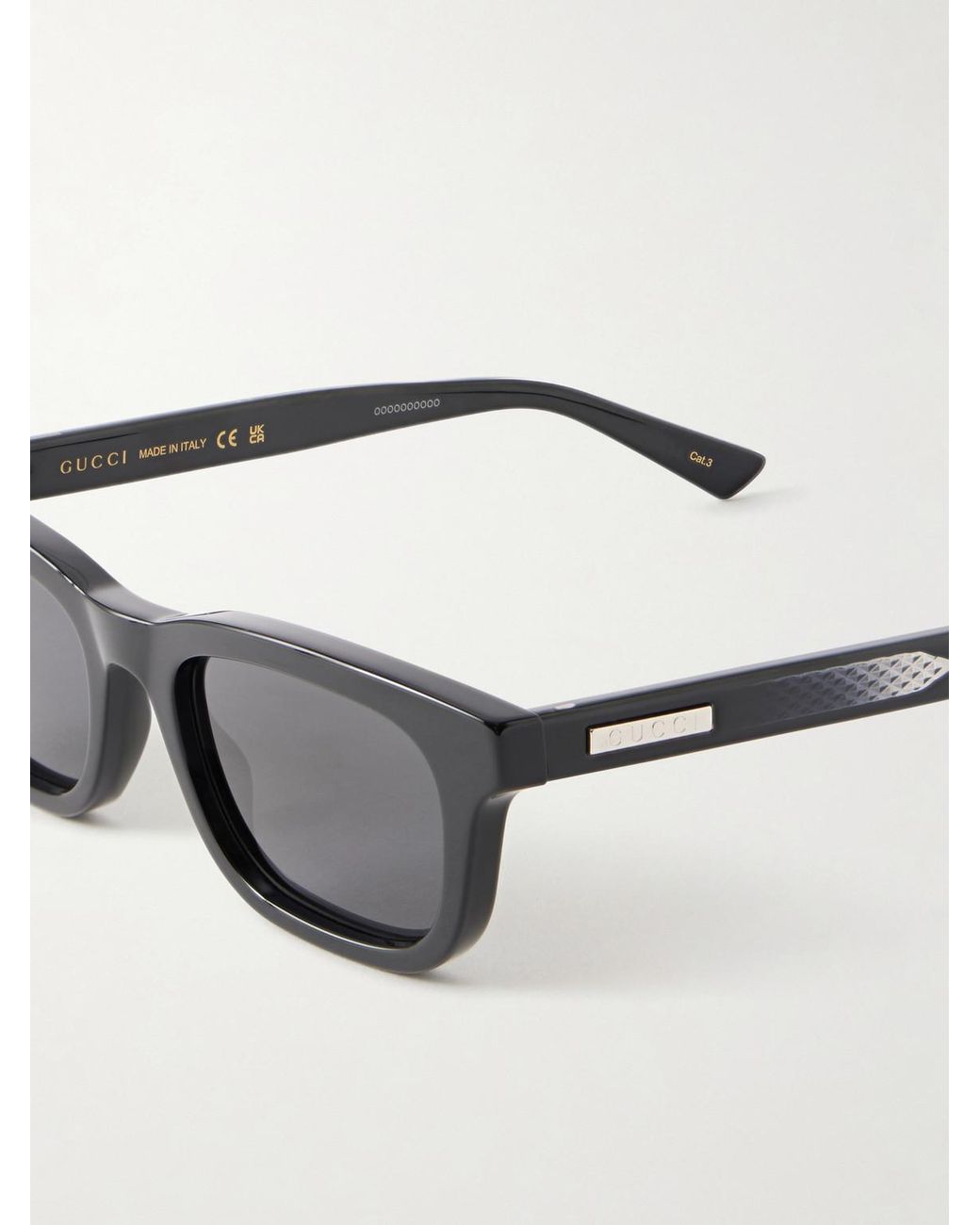 Gucci Gray The Wirecore Square-frame Recycled-acetate Sunglasses for men
