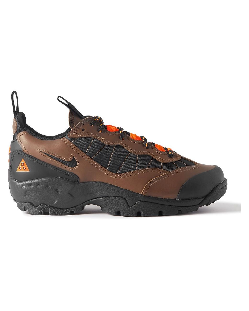 Nike Acg Air Mada Rubber-trimmed Leather And Mesh Hiking Sneakers in Brown  for Men | Lyst