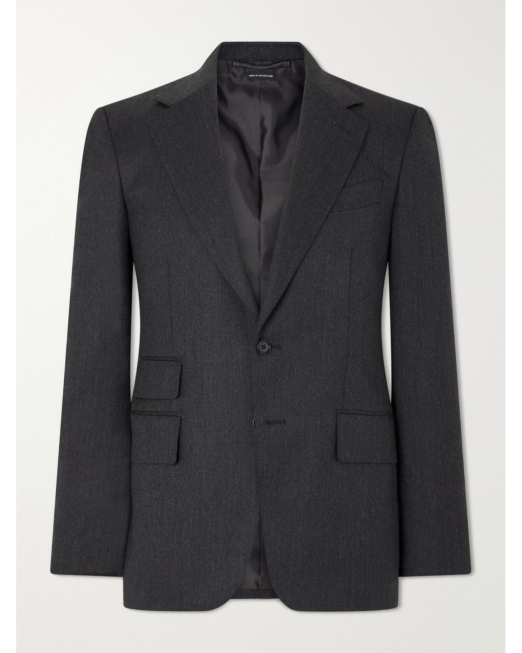 Tom Ford Black Shelton Wool-Twill Suit Jacket for men