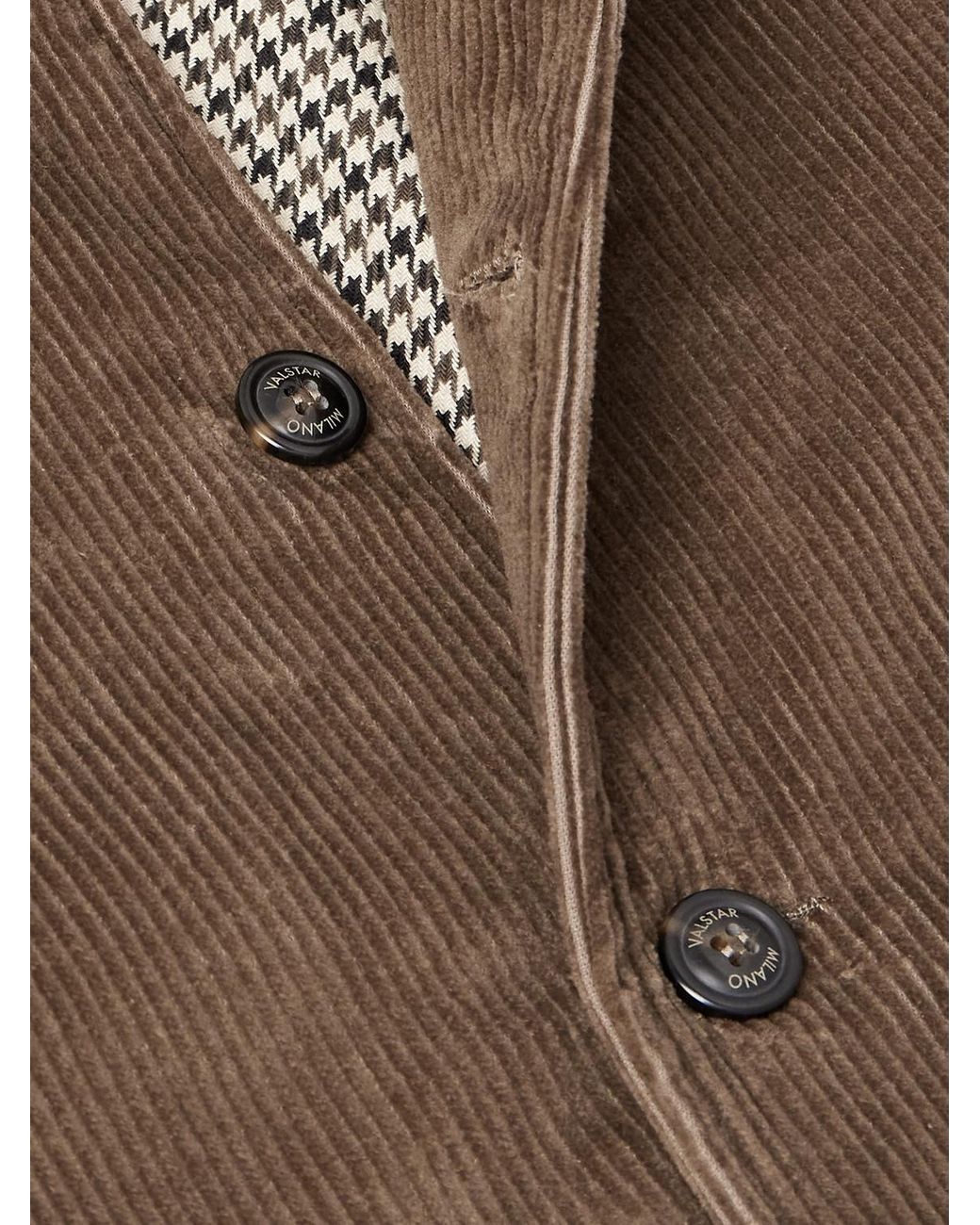 Valstar Brown Ino Cotton-Blend Corduroy Padded Jacket for men