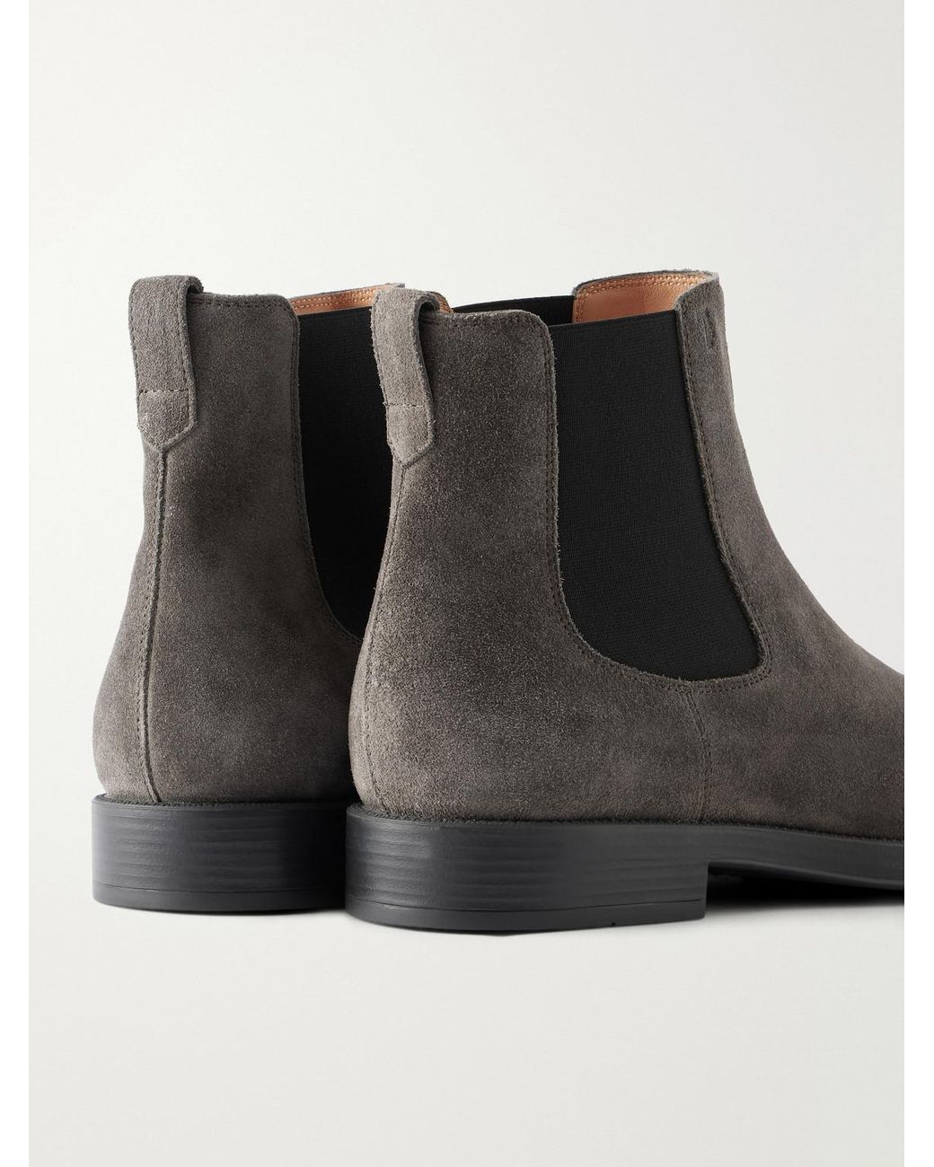 Tod's Brown Suede Chelsea Boots for men
