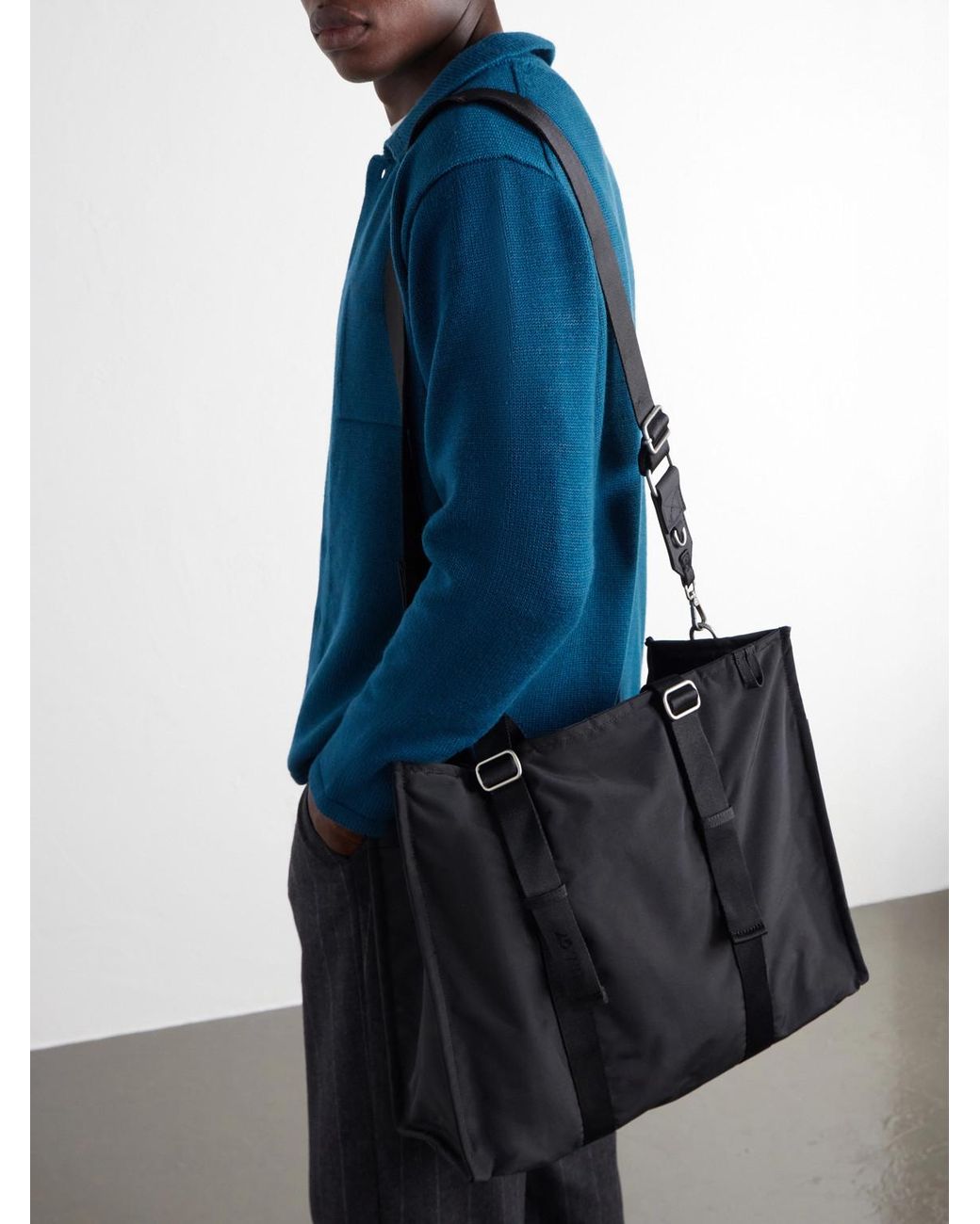 NN07 Black 9019 Recycled Ripstop Weekend Bag for men