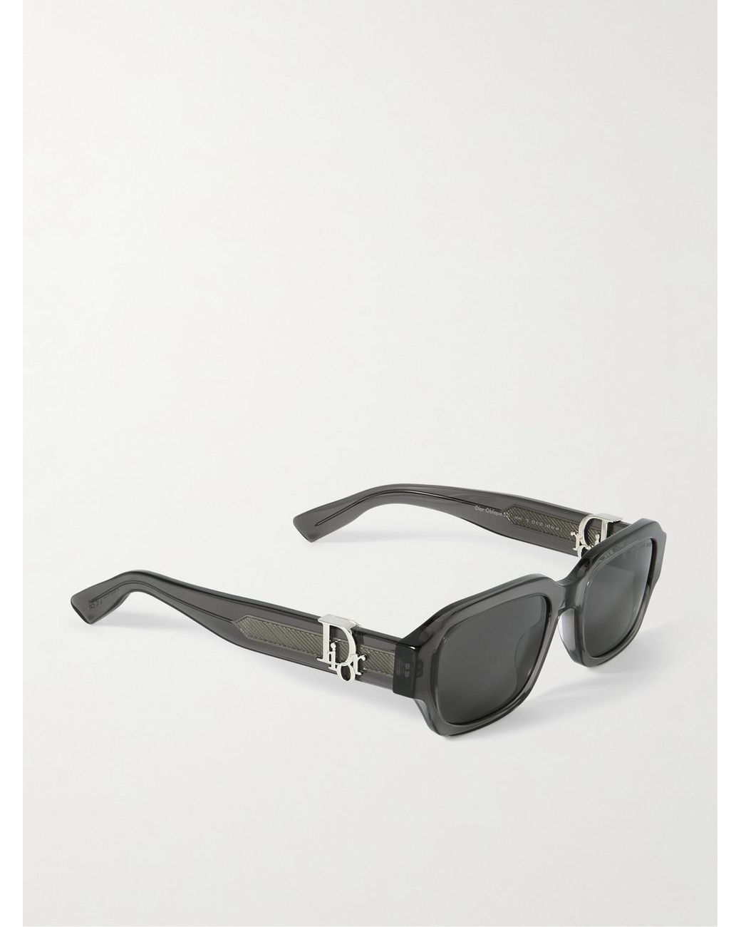 Dior Oblique S2I Square-Frame Acetate Sunglasses di Dior in Black da Uomo