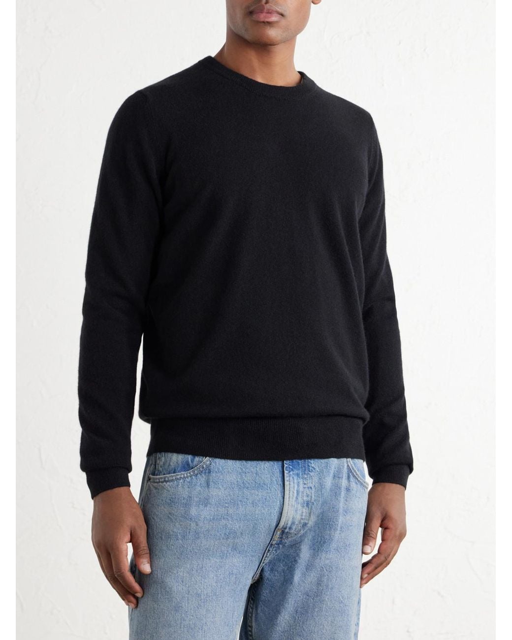 Ghiaia Blue Cashmere Sweater for men
