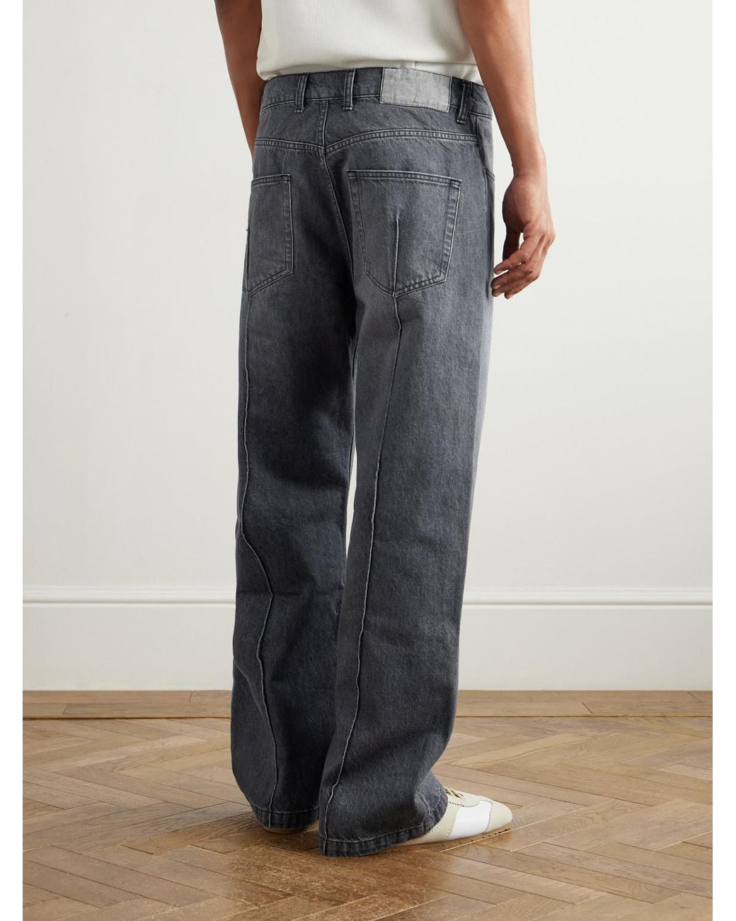 mfpen Gray Straight-Leg Organic Jeans for men