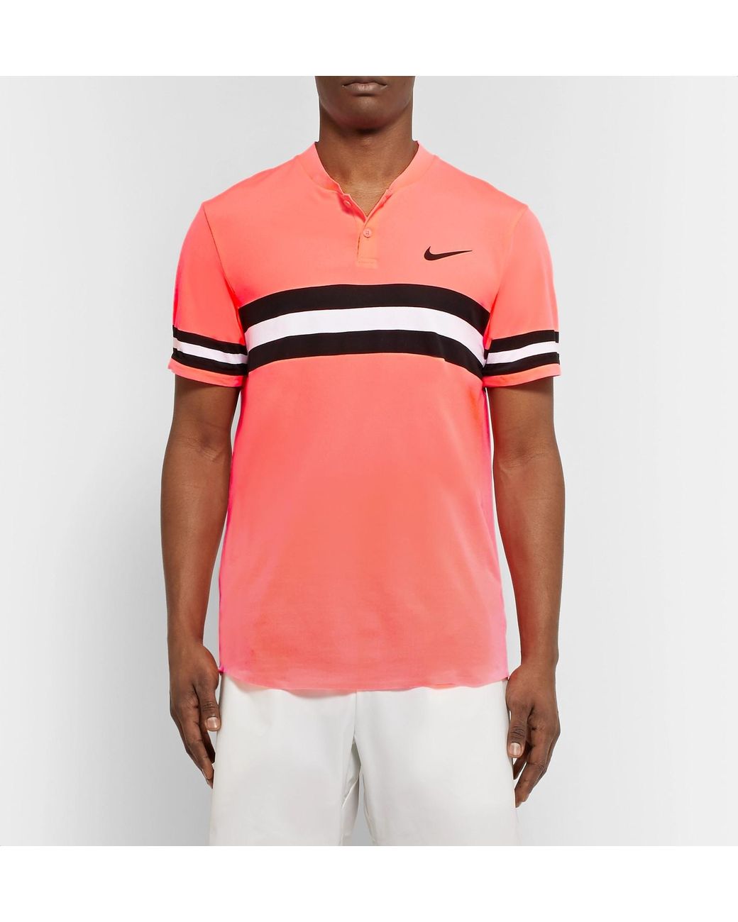 Interpersoonlijk map bovenste Nike Nikecourt Advantage Dri-fit Tennis Polo Shirt in Pink for Men | Lyst UK