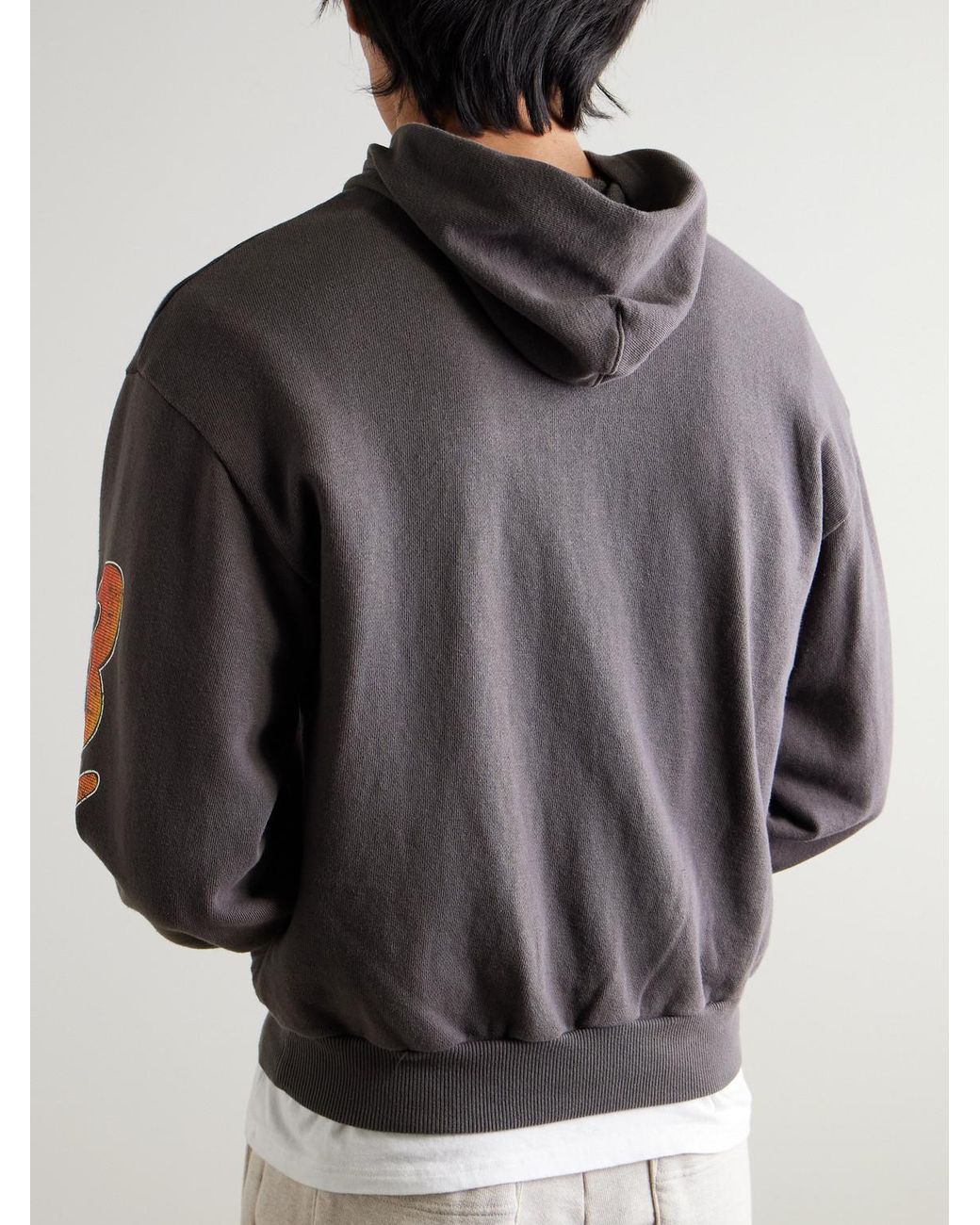 Kapital Gray Buster Peckish Rainbowy Printed Cotton-Jersey Hoodie for men