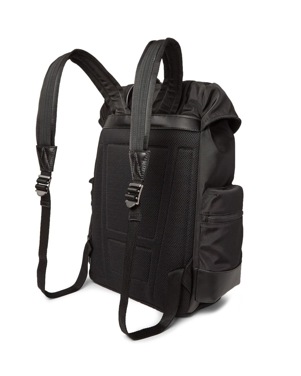 Polo Ralph Lauren Leather-trimmed Ripstop Backpack in Black for Men | Lyst  UK