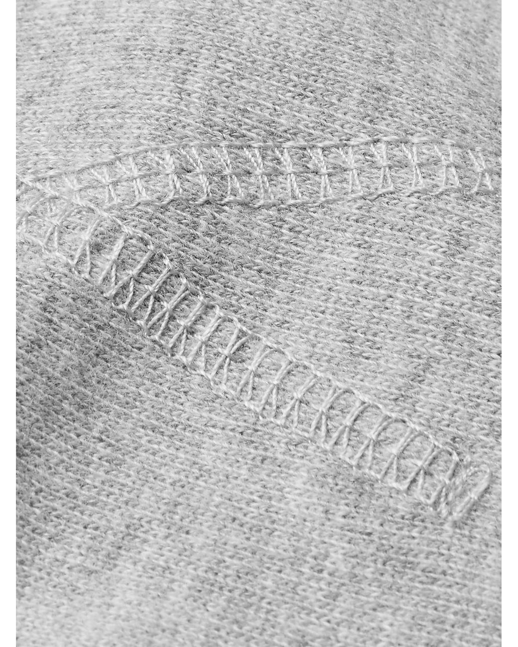 Sunspel Gray Brushed Loopback Cotton-Jersey Sweatshirt for men