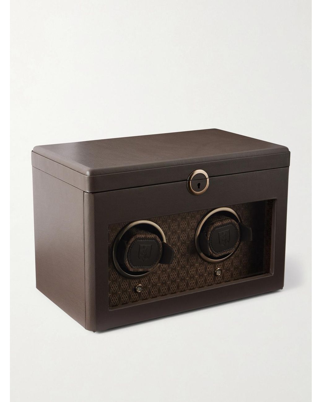 Wolf Brown Earth Double Watch Winder for men