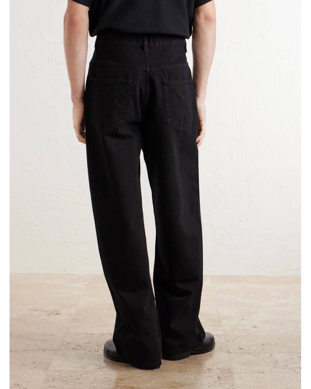 FRAME Blue Wide-Leg Jeans for men