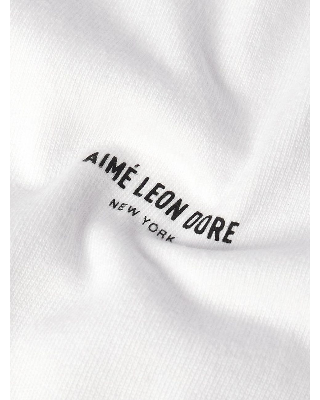 Aimé Leon Dore White Logo-Print Cotton-Jersey T-Shirt for men
