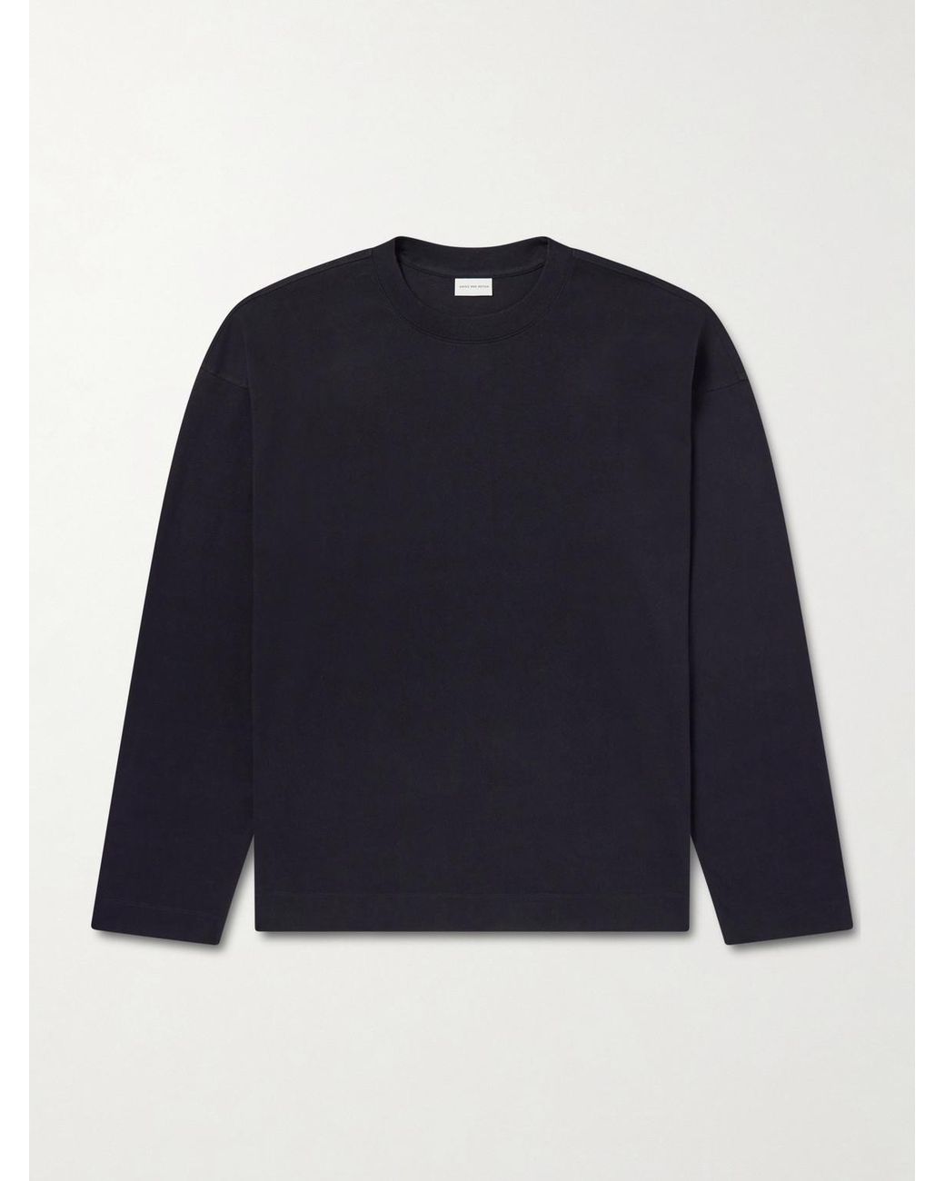 Dries Van Noten Blue Cotton-Jersey T-Shirt for men