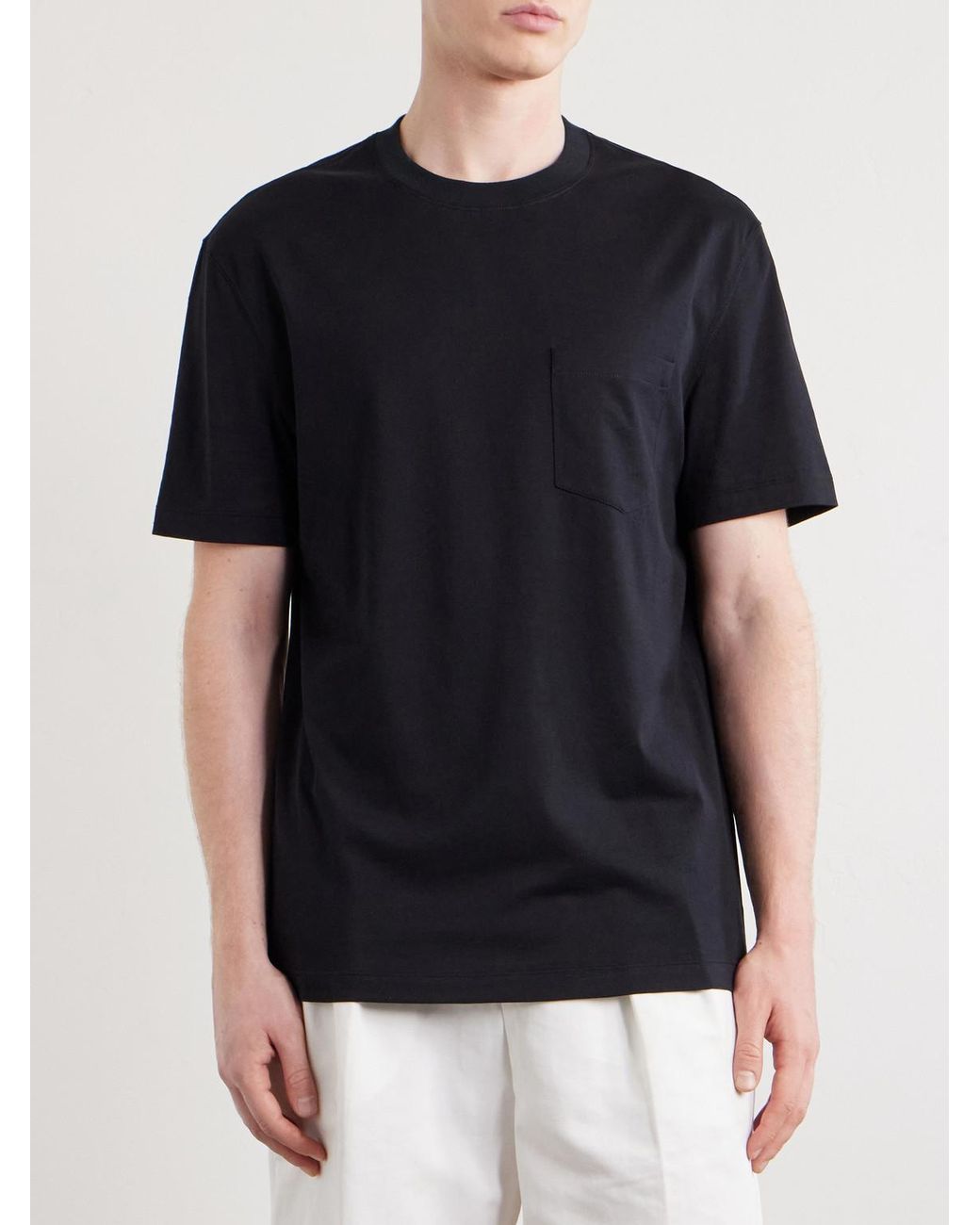 Brunello Cucinelli Blue Slim-Fit Cotton-Jersey T-Shirt for men