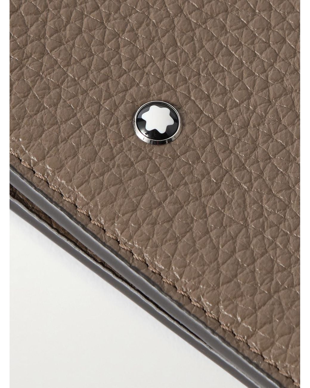 Montblanc Brown Full-Grain Leather Wallet for men