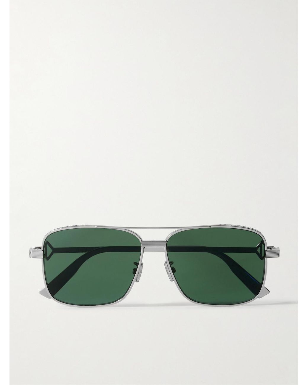 Dior Green Cd Diamond Square-Frame-Tone Metal Sunglasses for men