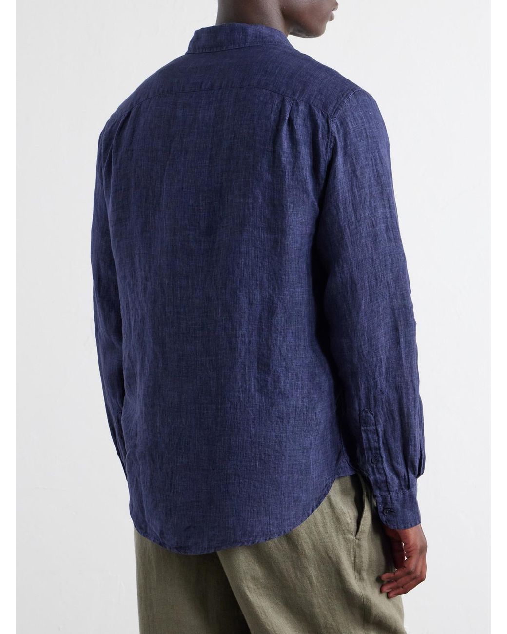 Orlebar Brown Blue Colburn Linen Shirt for men