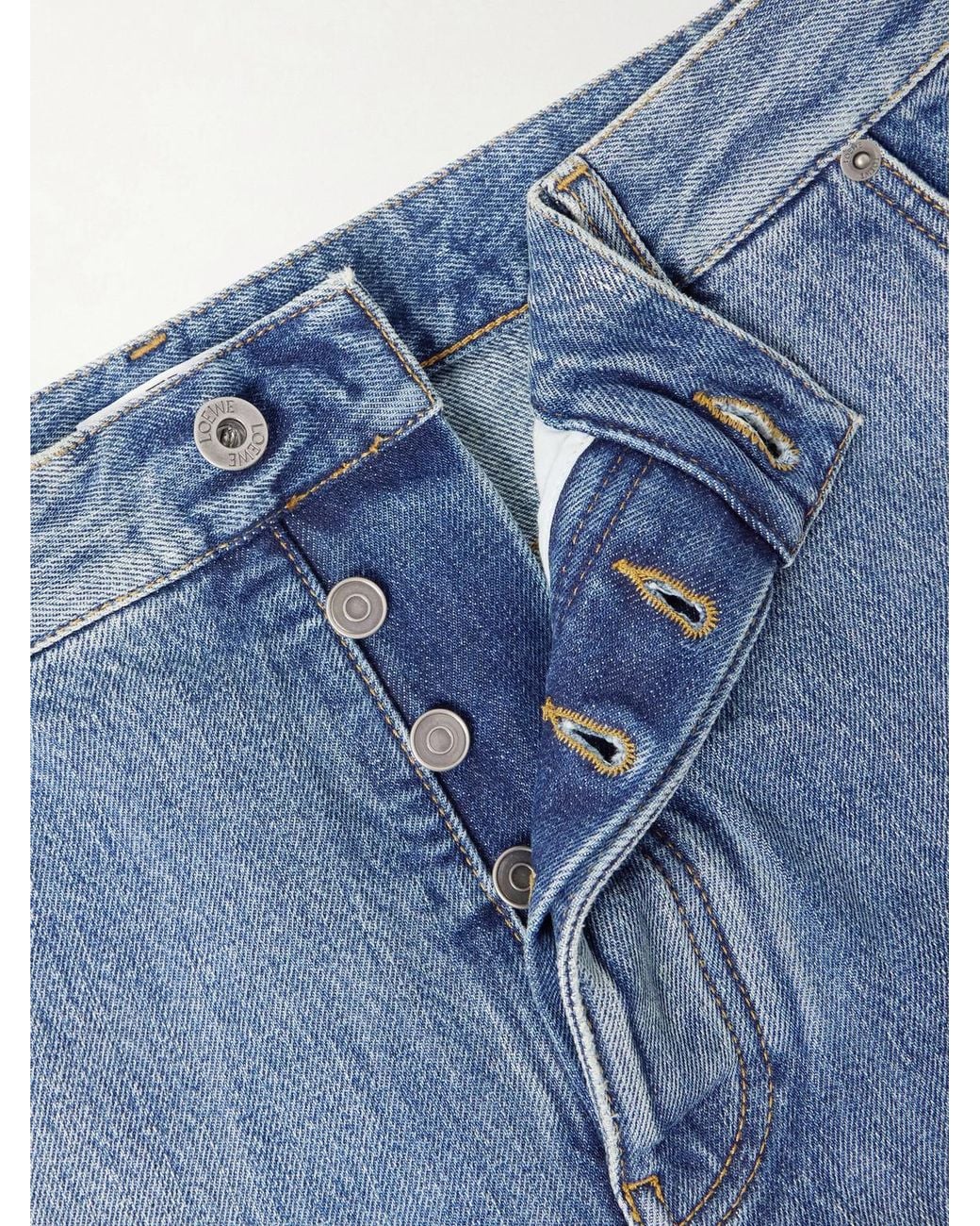 Loewe Blue Wide-Leg Baggy Jeans for men