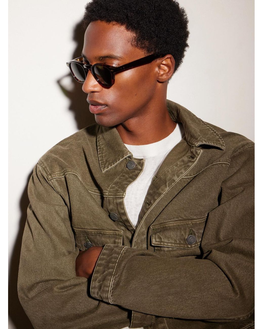 Jacques Marie Mage Green Zephirin Round-frame Acetate Sunglasses for men