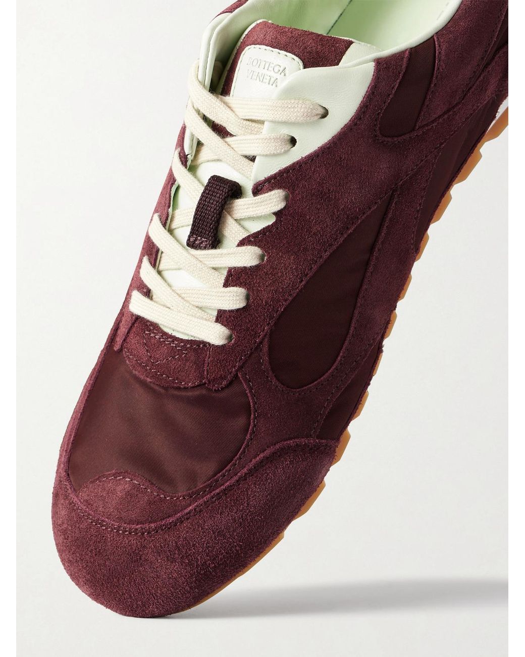 Bottega Veneta Purple Orbit Flash Suede And Shell Sneakers for men