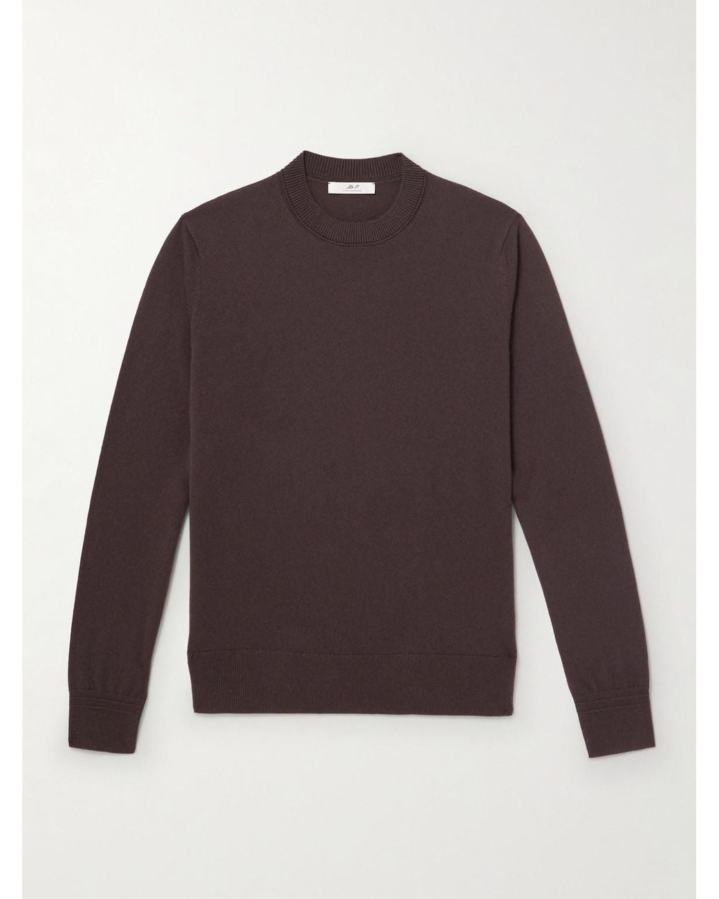 Mr P. Purple Curtis Cashmere Sweater for men